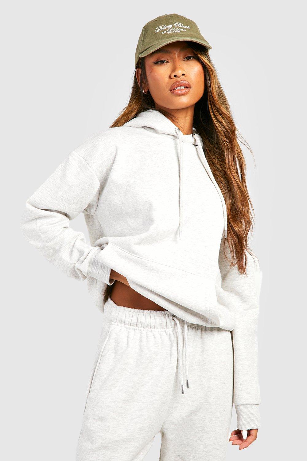 Womens Basic Oversized Hoodie - Grey - L, Grey